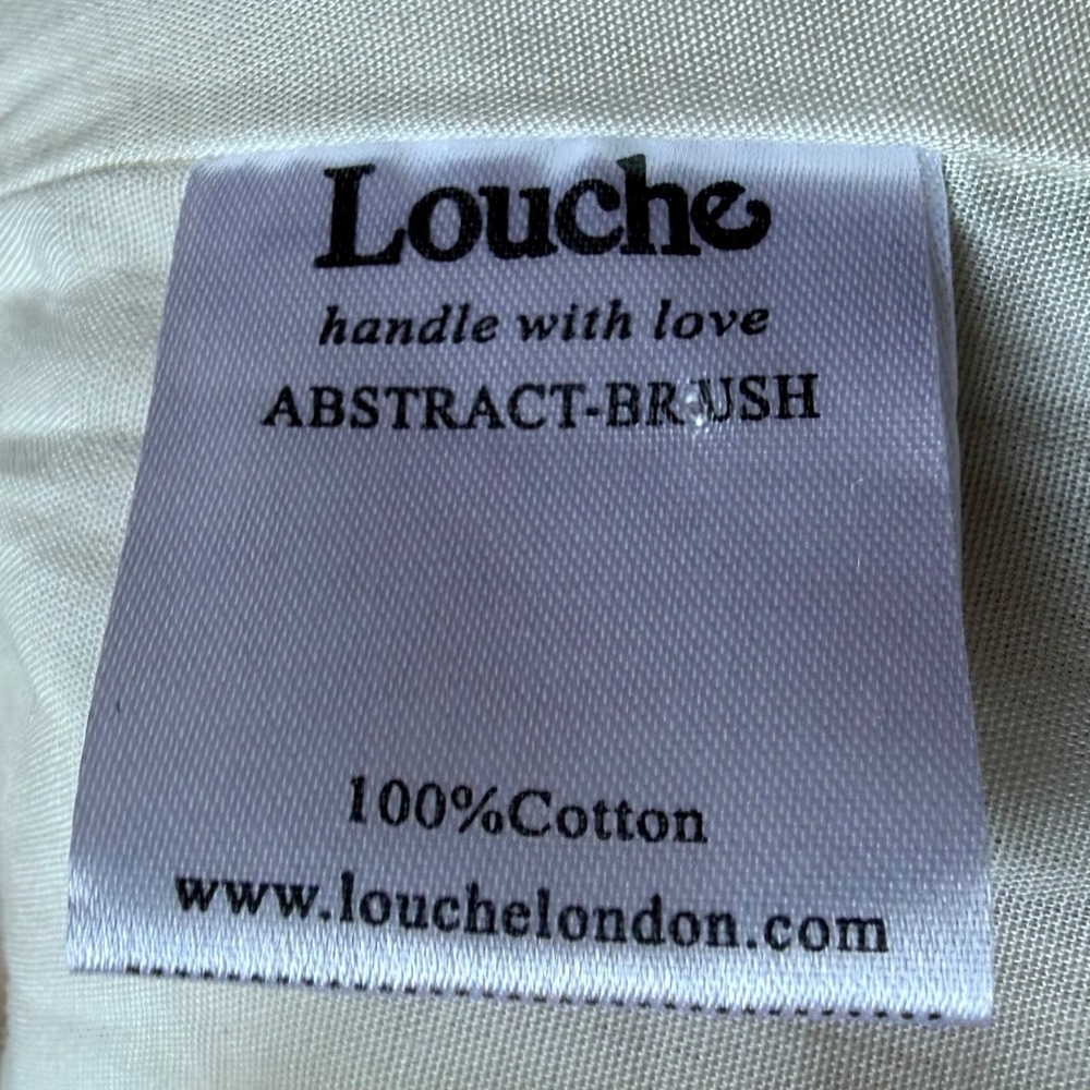 Louche Abstract Brush 100% Cotton Sleeveless‎ Dress Sz 10 - Picture 8 of 8